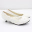 Lace High Heel Wedding Shoes White Bridal Shoes Low Heel Bridesmaid Shoes