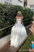 Simple White A-line Strapless Maxi Long Party Prom Dresses,Evening Dress,13485