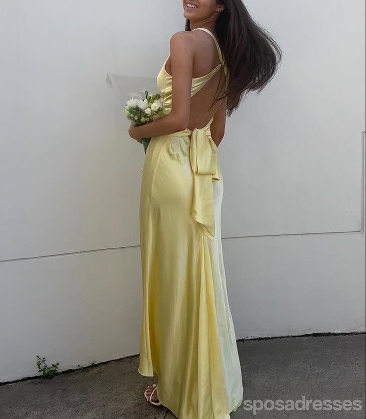 Sexy Yellow Mermaid V-neck Long Party Prom Dresses Ideas,Evening Gowns,13841