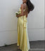 Sexy Yellow Mermaid V-neck Long Party Prom Dresses Ideas,Evening Gowns,13841