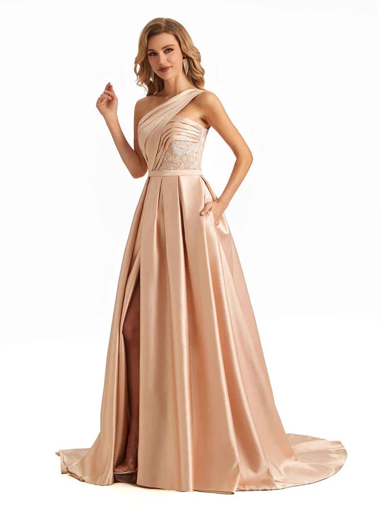 Sweetheart Neck Gold Pailletten A-Linie Günstige lange Abend Prom Kleider, Abend Party Prom Kleider, 12350