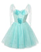 Cute Blue A-line Long Sleeves Mini Short Prom Homecoming Dresses,Party Dress,CM1002