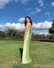 Sexy Green V-neck Long Party Prom Dresses Ideas,Evening Gowns,13827