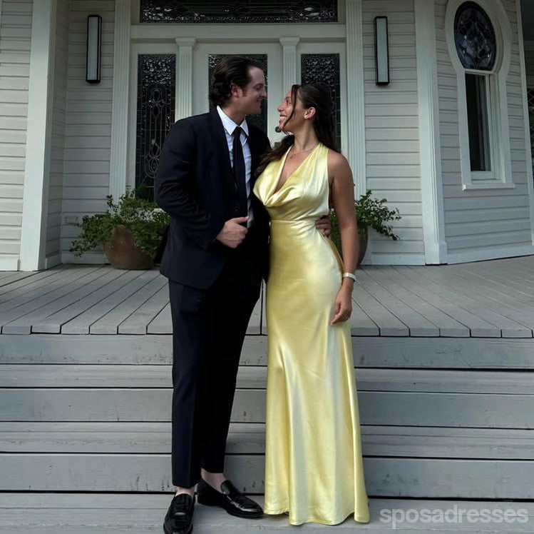 Sexy Yellow Mermaid Long Party Prom Dresses Ideas,Evening Gowns,13821