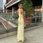 Sexy Yellow Mermaid One Shoulder Long Party Prom Dresses Ideas,Evening Gowns,13814