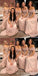 Elegant Pink A-line Off Shoulder Maxi Long Bridesmaid Dresses Online,WG1713