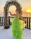Sexy Green A-line V-neck Maxi Long Party Prom Dresses,Evening Dress,13411
