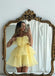 Cute A-line Yellow Mini Short Prom Homecoming Dresses,Party Dress,CM997