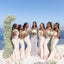 Sexy Mermaid Strapless Maxi Long Bridesmaid Dresses For Wedding,WG1795
