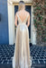 Shiny A-line V-neck Long Party Prom Dresses Ideas,Evening Gowns,13740