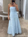 Gorgeous Blue A-line Long Party Prom Dresses Ideas,Evening Gowns,13883