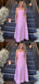 Gorgeous Pink A-line Long Party Prom Dresses Ideas,Evening Gowns,13871