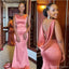 Sexy Jewel Mermaid Sleeveless Maxi Long Bridesmaid Dresses Online,WG1701