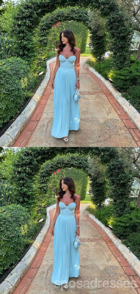 Gorgeous Blue A-line Sweetheart Long Party Prom Dresses Ideas,Evening Gowns,13850