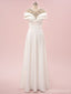 Elegant Ivory A-line With Beading Maxi Long Party Prom Dresses,Evening Dress,13525