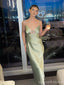 Sexy Green Mermaid Spaghetti Straps Long Party Prom Dresses Ideas,Evening Gowns,13857