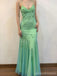 Sexy Green Mermaid V-neck Long Party Prom Dresses Ideas,Evening Gowns,13876