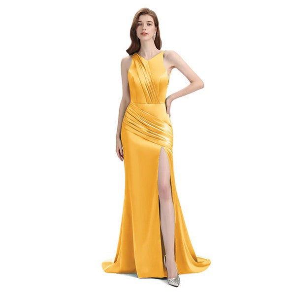 Mismatched Marigold Mermaid Cheap Bridesmaid Dresses Online, WG1268