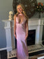 Sexy Pink Mermaid V-neck Long Party Prom Dresses Ideas,Evening Gowns,13794