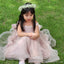 Sweet Pink A-line Off Shoulder Long Flower Girl Dresses, Cute Junior Girl Dresses, FG0201