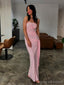 Sexy Pink Mermaid Strapless Long Party Prom Dresses Ideas,Evening Gowns,13819