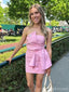 Simple Pink Mini Short Prom Homecoming Dresses,Party Dress,CM1028