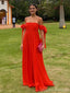 Simple Red A-line Spaghetti Straps Maxi Long Party Prom Dresses,Evening Dress,13514