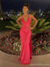 Sexy Red Mermaid V-neck Long Party Prom Dresses Ideas,Evening Gowns,13799