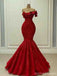 Sexy Red Mermaid Strapless Long Party Prom Dresses Ideas,Evening Gowns,13725