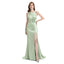 Sexy Mermaid Sage Green Mismatched Long Bridesmaid Gown Online, WG950