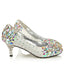 Popular Sparkly Crystal High Heels Pointed Toe White Wedding Bridal Shoes, S011