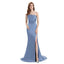 Mismatched Slate Blue Mermaid Cheap Bridesmaid Dresses Online, WG1081