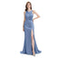 Mismatched Slate Blue Mermaid Cheap Bridesmaid Dresses Online, WG1081