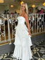 Elegant White A-line Maxi Long Party Prom Dresses Ideas,Evening Gowns,13580