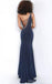 Sexy Blue Mermaid One Shoulder Maxi Long Prom Dresses,Evening Dresses,13119