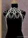 Exquisite Tassel Shoulder Chain Hand Beaded Pearl Shawl , VG09