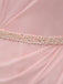 Scoop Pink Chiffon Meerjungfrau Lange Günstige Brautjungfernkleider Online, WG604