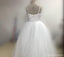 Spaghetti Lace Top White Tulle Hot Sale Flower Girl Dresses For Wedding Party, FG005