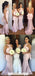 Popular Charming Open Back Sexy Mermaid Long Bridesmaid Dresses, WG011