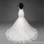 Sexy Backless Scoop Neckline Lace Mermaid Wedding Bridal Dresses, Custom Made Wedding Dresses, Affordable Wedding Bridal Gowns, WD252