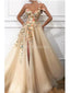 Λουλούδι Shoulder Πλευρά Χαριτωμένο Χαριτωμένο Long Evening Prom Φορέματα, Βραδινά Κόμμα Prom Φορέματα, 12224