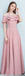 Dusty Pink bodenlange nicht übereinstimmende einfache billige Brautjungfernkleider Online, WG517