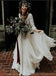 Long Sleeves Two Pieces Beach Wedding Dresses Online, Cheap Beach Bridal Dresses, WD471