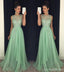 Sexy Open back Evening Prom Kleider, Beaded Ball Kleid, Green Prom Kleid, Kleider für Prom, sexy Abschlussball Kleider 2017, 17015