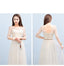 Mismatched Lace Tulle Long Bridesmaid Dresses, Bridesmaid Dresses, BD009