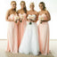 Einfaches billiges Chiffon Sweet Heart Formal A Line Floor-Length Hochzeitspartei Brautjungfrau Dresses, WG173
