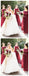 Jewel Dark Red Chiffon Vestidos De Novia Baratos Largos Baratos En Línea, WG618