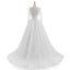 Long Sleeve A line Lace See Through Wedding Bridal Dresses, Custom Made Wedding Dresses, Affordable Wedding Bridal Gowns, WD247