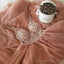 Staubigen Rosa V-Ausschnitt Perlen Langen Abend Prom Kleider, Billige Benutzerdefinierte Sweet 16-Kleider, 18559
