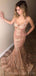 Sexy Backless Sparkly Meerjungfrau Lange Abend Prom Kleider, Günstige Custom Sweet 16 Kleider, 18561